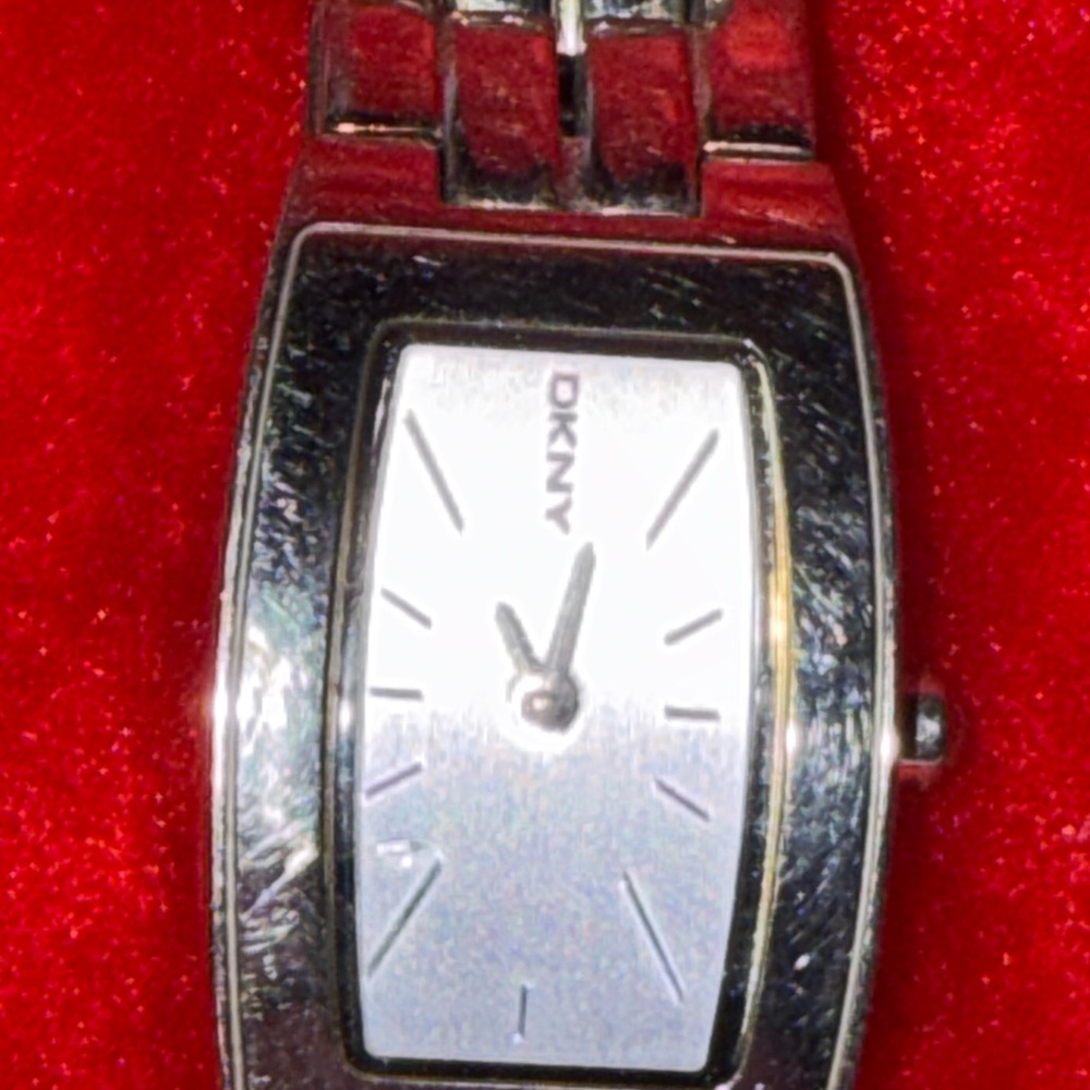 DKNY TWO Stainless Steel Bracelet Watch’s 
You get TWO DKNY watches. Tank style